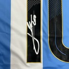 Leo Messi Signed Argentina Soccer Jersey Autographed Coa