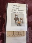 Dollhouse Miniature Karen Cary   s 1 4 Scale 1 48 Artist   s Taboret Table Stool Kit