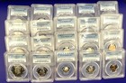      Lot  20  Proof Coins - Pcgs Pr69dcam   Free Pcgs 20 Coin Box    