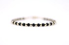 Black Onyx   14k Solid Gold Bracelet  Modern Minimalist Beaded Gemstone Jewelry