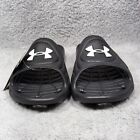 Under Armour Locker Iv Slides Mens Size 12 Sandals Shoes Black White