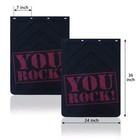 Universal Hd Rubber Mud Flaps For Semi Truck Trailer 24x36in 2 Pack New Upgrade