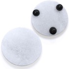 2pcs White Marble Round Tray 4 Inch Pedestal Stand Riser For Bathroom