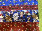 Homemade Christmas Quilt Reversible Frosty Rudolph 55  X 69  Machine Stitched