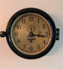 Ww Ii Chelsea U s  Navy 6 Inch Dial Ships Clock Bakalite Case With Seconds Bit