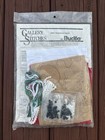 Vtg Christmas Bucilla Felt Stocking Gingerbread Cookie Gallery Of Stitches 32963