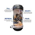 Bait Up       Innovative Live Bait Fishing Containers For Anglers  Clear 20oz 