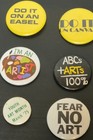 Pinback Button Lot Vintage Art Related
