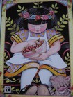 Unused 1991 Vintage Greeting Card Mary Engelbreit Life Girl Eating Cherries