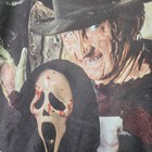 Let s Rage Horror Movie Collage Sweatshirt M Multicolor All Over Print Slasher