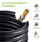 4 Prong 50 Amp Generator Cord 50ft   Power Inlet Box Waterproof Combo Kit Etl