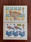 Vintage Phq 26post Office  Card  1977 Set Of 6 The 12 Days Of Chrismas  Mint 