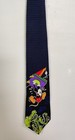Vintage Disney Mickey Mouse Friends 100  Silk Handmade Korea Collectible Necktie