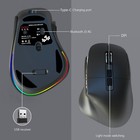 Doel Wireless Ergonomic Fast Gaming Mouse 2 4g 1 Usb 2 Bt Connection Rgb On off