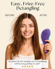 Detangler Hair Brush For Curly  Thick  Straight   Natural Hair - Gentle Detangli