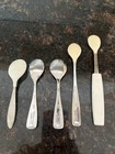 Lot 5 Vintage 80 s The First Years Deluxe Stainless Infant Baby Spoons
