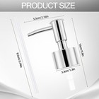 2pack Silver Soap Dispenser Pump Replacement - Soap Pump For Lotion   Regular