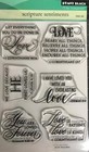 New Penny Black Rubber Stamp Scripture Sentiments Clear Cling Set  Free Usa Ship
