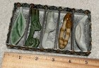 Asahido Pottery Chop Stick Rests Ceramic Porcelain Set Of 5 New In Box