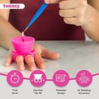 Tweexy Craft Vinyl Weeding Scrap Collector Ring For Heat Transfer Vinyl Pink