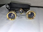 Vintage Opera Glasses Mother Of Pearl   Brass Tasco 3x Binoculars W  Case