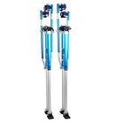 48-64  Adjustable Drywall Stilt Aluminum Tool For Painter Walking Finishing Blue
