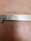 Ls Starrett No  C604r Vintage Direct Reading 6  Hook Rule Satin Chrome