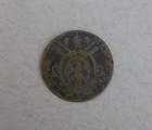1824  1 2 Baiocco Papal States Vatican Italy Romano Copper Coin Pope Pius  1500