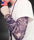 Fake Temporary Tattoo Sleeves Slip On Arm Sunscreen Body Art Arm Stockings                