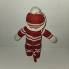 Sock Monkey Dan Dee Collectors Choice Red White Striped Plush Stuffed Animal 10 
