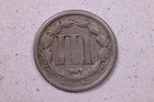 1865 3 Cent Copper Nickel   Very Good Circulated Coin   Store 1002