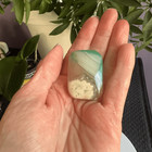 Green Flower Agate Crystal Palmstone