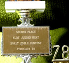 1978 Morey Doyle Funtest Trophy El Toro Surf Team 2nd Place Judges Heat Surfing
