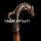 36   Victorian Handle Brass Wood Walking Stick Cane Antique Designer For Gift