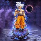 25cm Dragon Ball Goku Figure Ultra Instinct Super Saiyan Pvc Light-up Model
