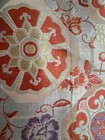 Japanese Vintage Brocade Silk Obi Sash Belt Orange Kimono Textile Table Runner