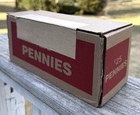 Sealed Bank Box 50 Rolls Of Pennies  25 Fv Free Ship Unsearched 25  Fv