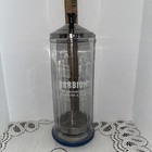 Vintage Barbicide Jar Barber Salon Disinfectant Jar W lift Tray Rubber Bumper