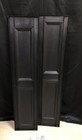 Mid America Raised Panel Vinyl Shutters 12in X 55in   1 Pair  Black