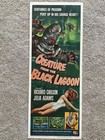 Vintage Monster Horror Film Poster 14   x36       creature From The Black Lagoon    1954