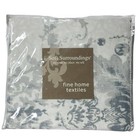 Soft Surroundings Pillow Sham Linen Blend Fontainebleau Euro Blue White Multi