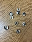 Turquoise And Silver Vintage Button Covers