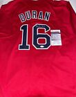 Jarren Duran Red Sox Auto Signed Custom Jersey Jsa Witness Coa Red