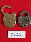 Lot Of 2  smith   Egge  Brass   Steel Padlocks  Old Vintage Lock  Antique Locks