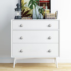 10pcs Kitchen Cabinet Knobs And Pulls - Round White Dresser Knobs And Handles Wi