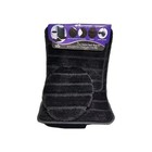 Bathroom Rug Set Bath Mat  Contour Rug   Lid Cover Oval 3-piece Solid Black
