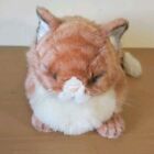 Vintage 1985 Avanti Applause 15  Orange Striped Tabby Kitty Cat Stuffed Plush 