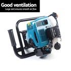 52cc 2-stroke Post Hole Digger Gas Powered Auger With 4 In And 8 In Drill Bits