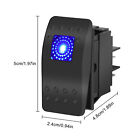 10pcs Waterproof Marine Boat Car Rocker Switch 12-24v Spst On-off 4pin Blue Led