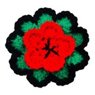 Handmade Brooch Pan African-inspired Lapel Pin Crochet Flower Retro Streetwear